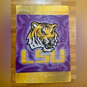 Louisiana State University (LSU) Double Sided Collegiate Tigers Banner/Flag.